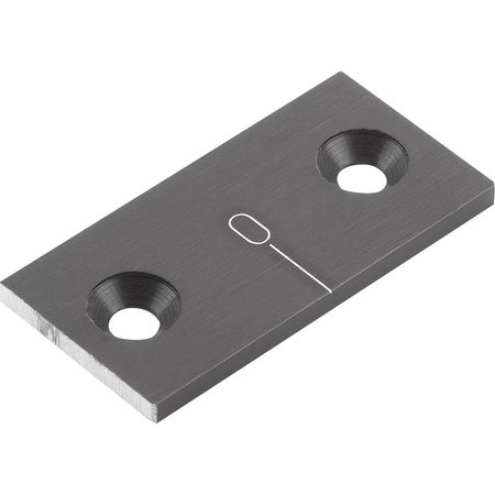 KIPP Zero Mark Holes, Horizontal L=30 15X2, Aluminum Black Anodized K0757.10